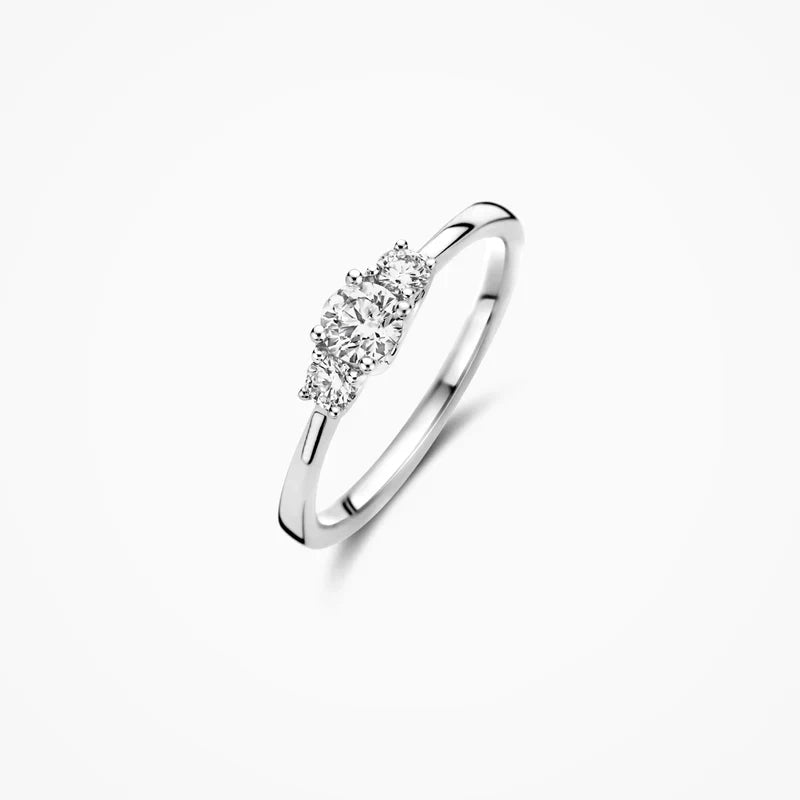 Blush Verlobungsringe in 585/14 Karat Weissgold mit Labordiamanten - LG1007W