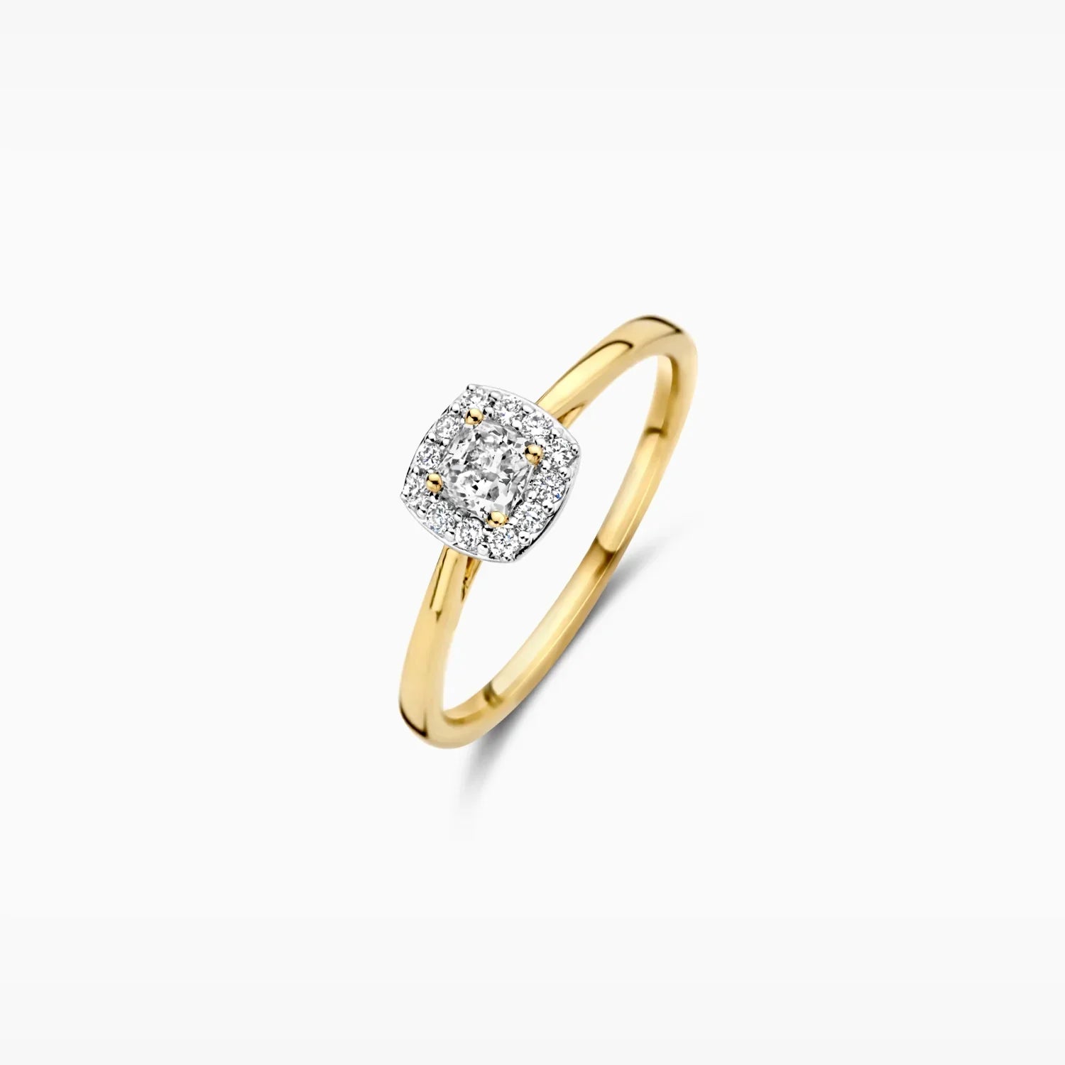 Blush Verlobungsringe in 585/14 Karat Gelbgold mit Labordiamanten - LG1009Y