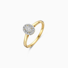 Blush Verlobungsringe in 585/14 Karat Gelbgold mit Labordiamanten - LG1016Y
