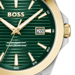 Boss Strike Herrenuhr in Silber & Grün - 1514173
