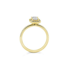 Breuning Emerald Verlobungsring mit Labordiamanten - 41063290
