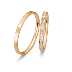 Breuning Trauringe mit Diamanten – Bestseller Eheringe | Hochwertige Goldringe - 48/04952 & 48/04951