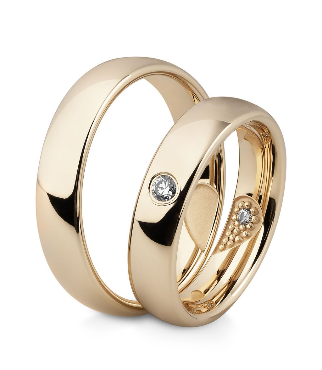 Breuning Trauringe Secret Promise mit Diamanten - 48/06655 & 48/06656