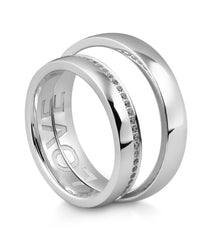 Breuning Trauringe Secret Promise mit Diamanten - 48/06657 & 48/06658