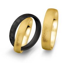 Breuning Trauringe Tenere mit Carbon - 48/06755 & 48/06756