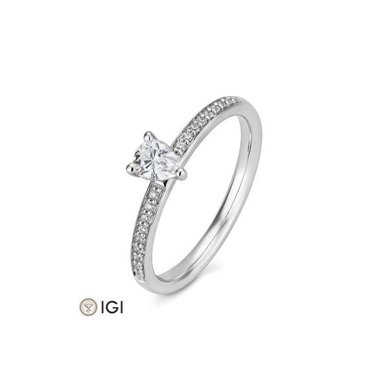 Breuning Tropfen Verlobungsring mit Diamanten - 41/06243