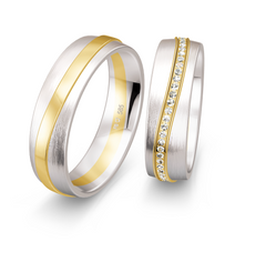 Breuning Welle Trauringe mit 56 Diamanten 0,308 ct./ges. - 48/04510 & 48/04509