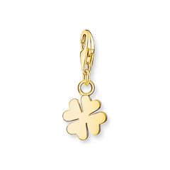 Charm-Anhänger Kleeblatt vergoldet - 1991-413-39