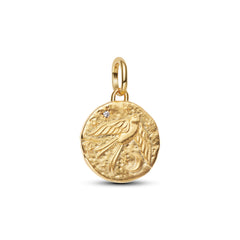 Charm Pandora Me/Moments Talisman Vogel & Stern aus 585er Gelbgold Vergoldet, 764082C01