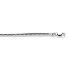 Classics Collier Gold 750 Weiss Schlangenkette Matt | 1,6 mm