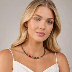 Coeur de Lion Classic Polaris & Strass Halskette Multicolor Winter – 4409/10-1541