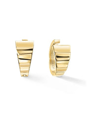 Coeur de Lion Damen-Ohrringe Creolen Wave 20 Goldfarben Edelstahl - 0138/21-1600
