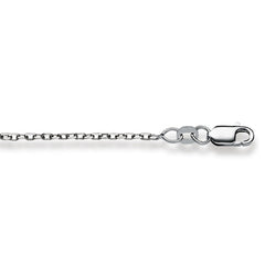 Collier Gold 750 Weiss Anker geschliffen 1.7 mm