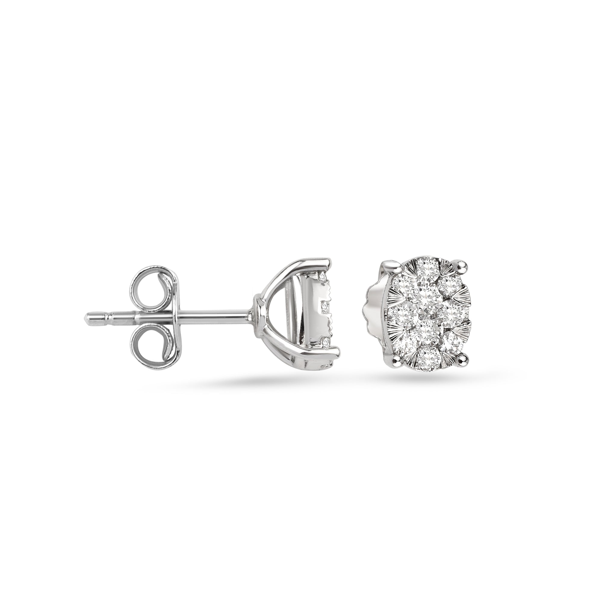Damen Diamant-Ohrstecker aus 18K Weissgold - KP0001003