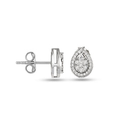 Damen Diamant-Ohrstecker aus 18K Weissgold - KP0001004