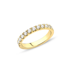 Damen Diamantring aus 18K Gelbgold in Grösse 54 - YZ005384