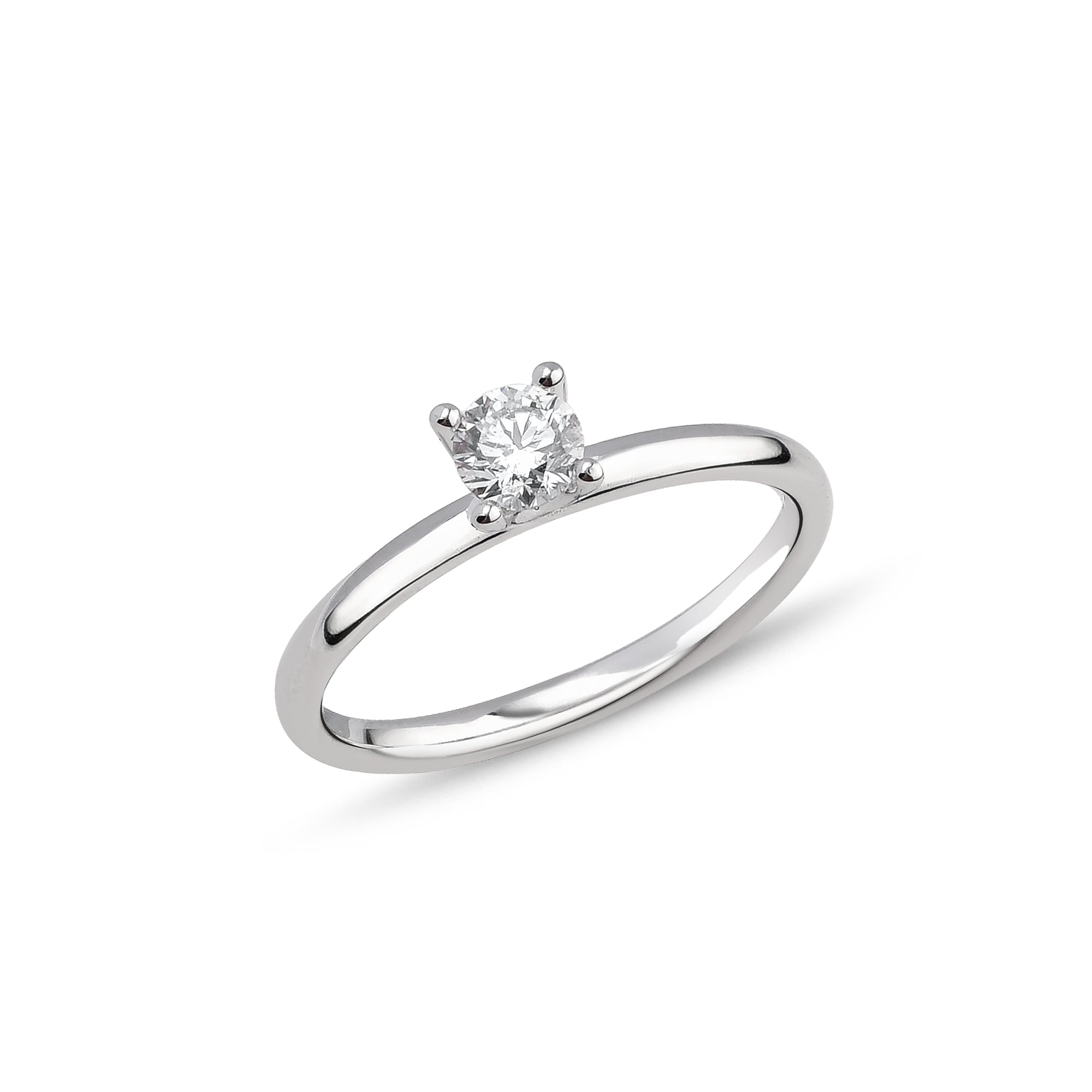 Damen Diamantring aus 18K Weissgold in Grösse 54 - YZ0005353