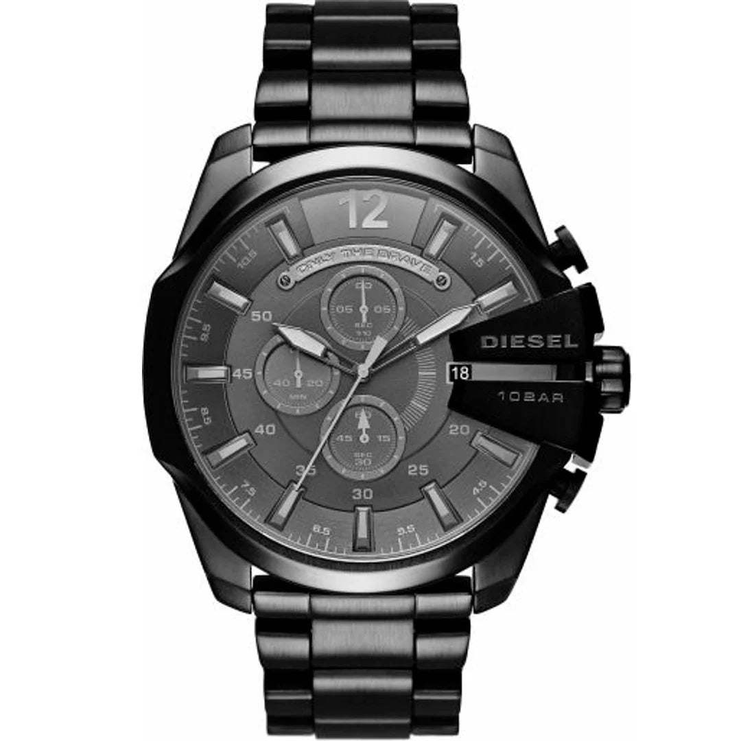 Diesel Herrenuhr Mega Chief Chronograph All in Black - DZ4355 | Kaufen