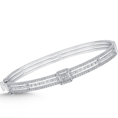 Elegantes Goldarmband mit Diamanten (585 / 750 Gold) - BBL0000215