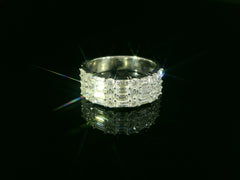 Exklusiver Damenring aus 18 Karat Weissgold – mit 36 Brillanten und Diamanten besetzt - BYZ0004962