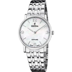 Festina Swiss Made Edelstahl Armband Damenuhr - F20047/2