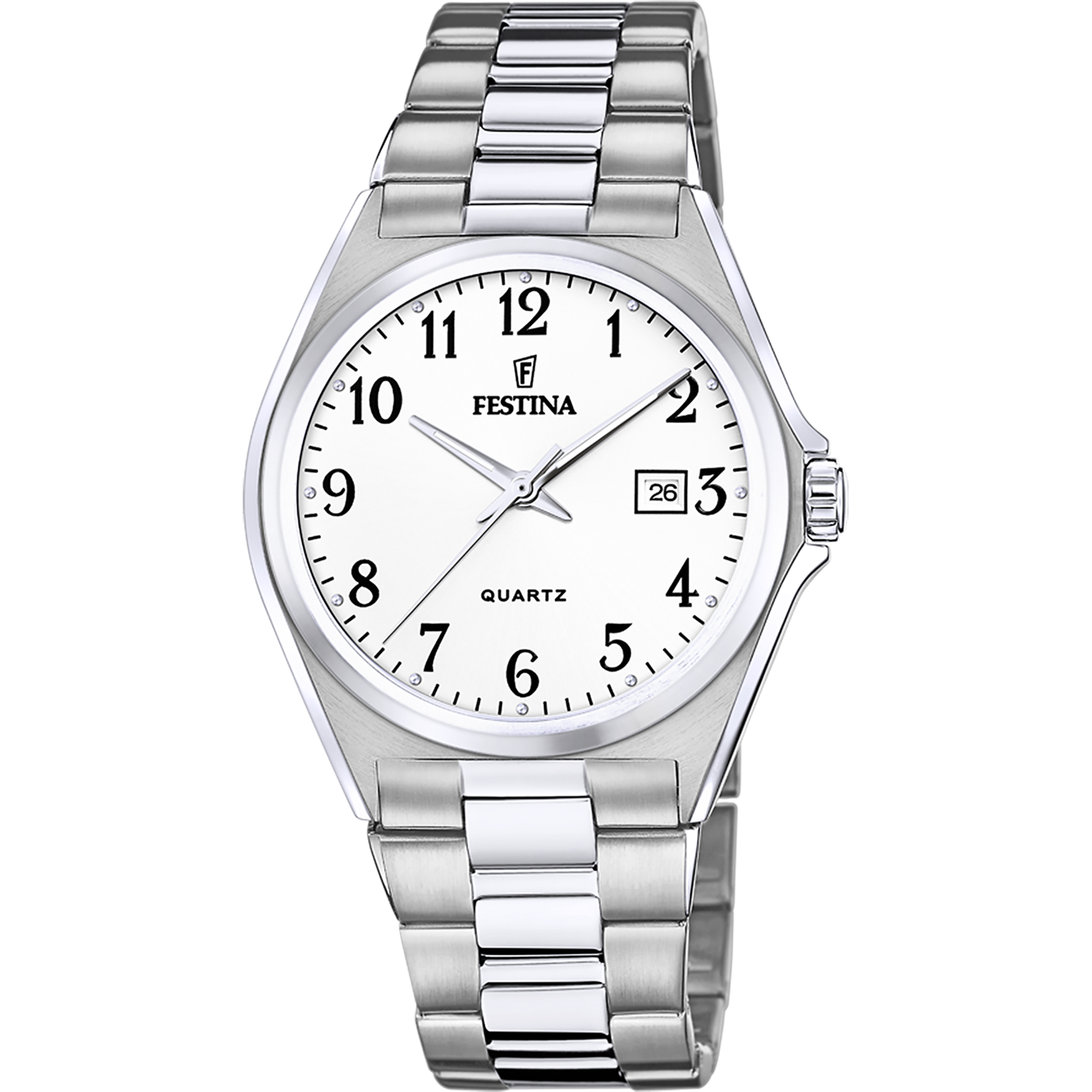 Festina Klassik Herrenuhr mit Edelstahl Armband - F20552/1