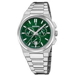 Festina Swiss Made Rivé Herrenuhr mit Grünem Zifferblatt - F20059/3