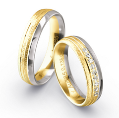Fischer Trauringe mit Diamanten - 38-34596-050/05-34596-050