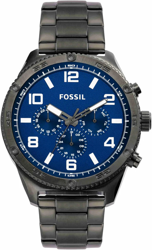 Fossil Brox Herrenuhr - Gunmetal Edelstahl - BQ2798
