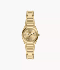 Fossil Everett Damenuhr Gold 27 mm Edelstahl Quarzuhr