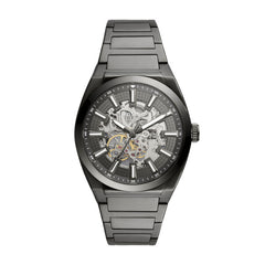 Fossil Everett Automatik Gunmetal 42 mm Herrenuhr aus Edelstahl - ME3206