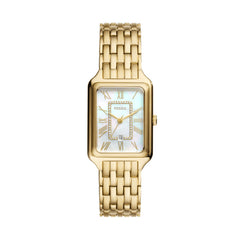 Fossil Raquel Damenuhr - Gold MOP 26mm Edelstahl Quarz Datum - ES5304