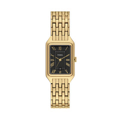 Fossil Raquel Quarz 23 mm Edelstahl Damenuhr in Gold/Schwarz - ES5434