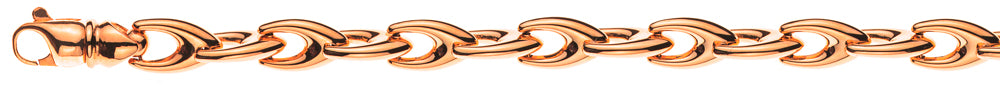 Collier Rotgold 750 V-Form 6mm 45cm