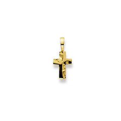 Gold-Classics Anhänger Kreuz 750 Gelbgold matt/poliert 13 x 9 mm