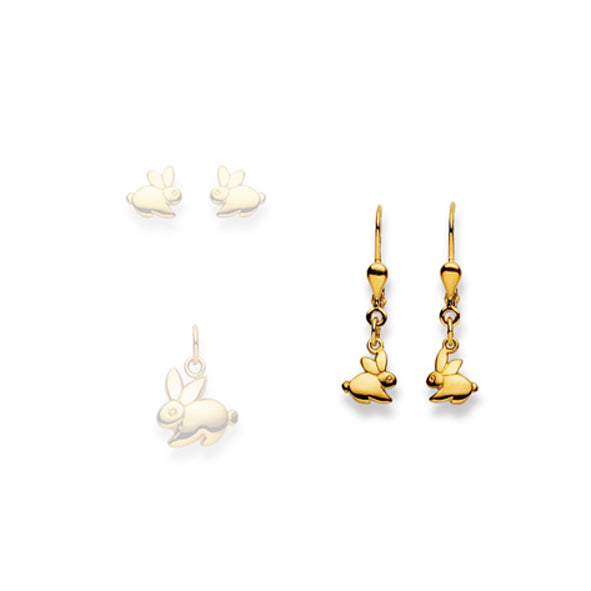 Gold-Classics Ohrhänger Gold 750 Gelbgold – Hase Motiv - 1169.02255/0005