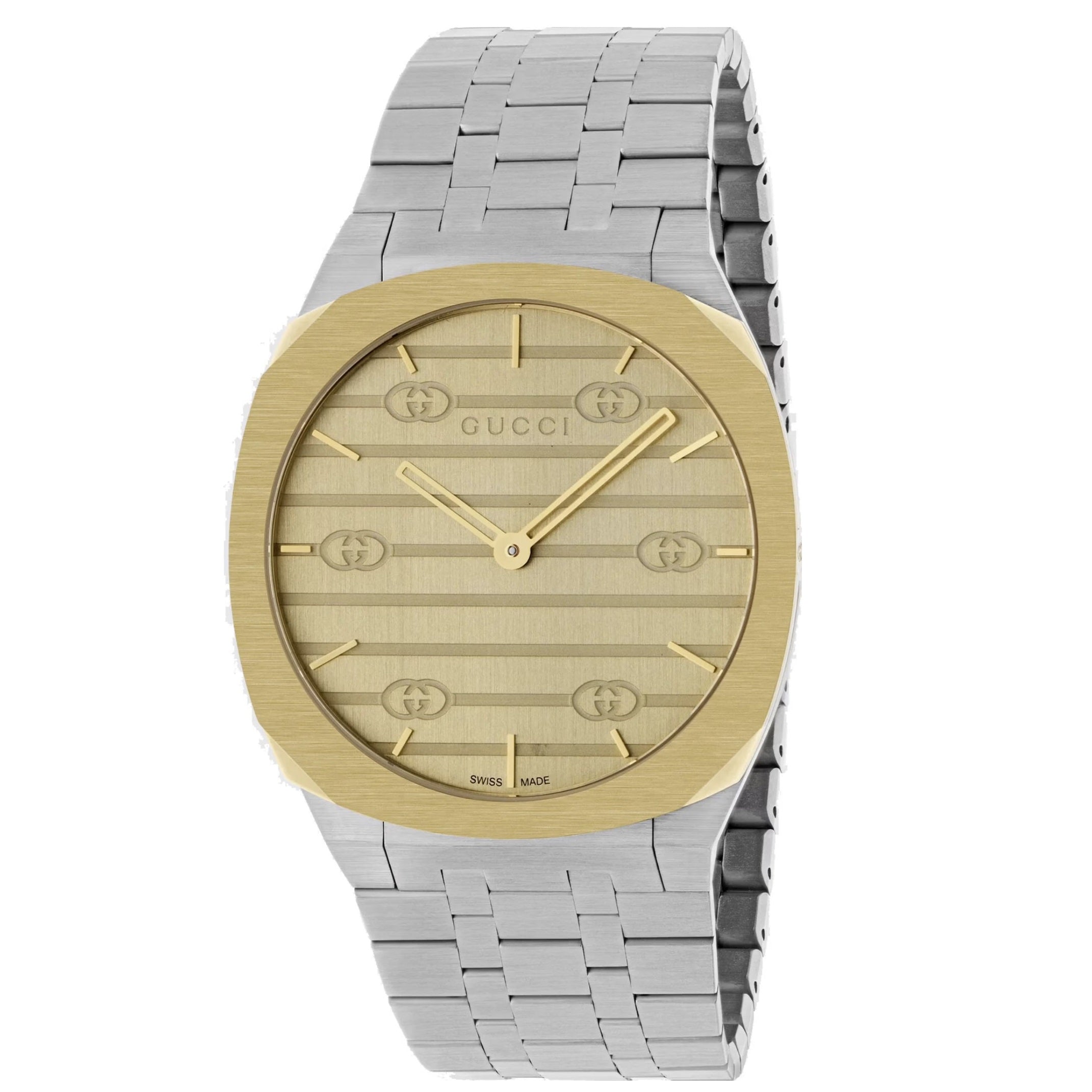 Gucci 25H Zweifarbig 38 mm Unisex-Uhr - YA163405