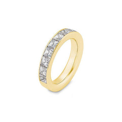Halbmemoire Carree Labordiamantring – Eleganter Ring mit Labordiamanten - 41062860