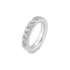 Halbmemoire Carree Labordiamantring – Eleganter Ring mit Labordiamanten - 41062860
