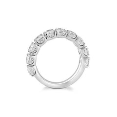Bague semi-mémoire en diamant de laboratoire – bague élégante avec diamants de laboratoire - 1063050