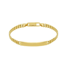 Herren-ID-Armband aus 18 Karat Gold – 750er Goldarmband mit Gravurplatte - MGM140GGT