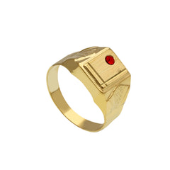 Bague homme en or 18 carats – Bague en or 750 pour homme - 076231
