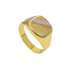 Herrenring 18 Karat Gold – 750 Goldring für Männer - 124699