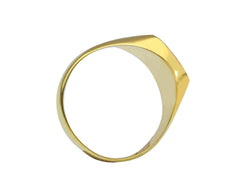 Herrenring in 750/18 Karat Gelbgold für Männer - 129895