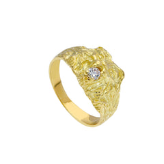 Bague homme en or 18 carats – Bague en or 750 pour homme - 137502