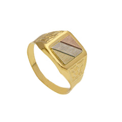 Bague homme en or 18 carats – Bague en or 750 pour homme - 173843