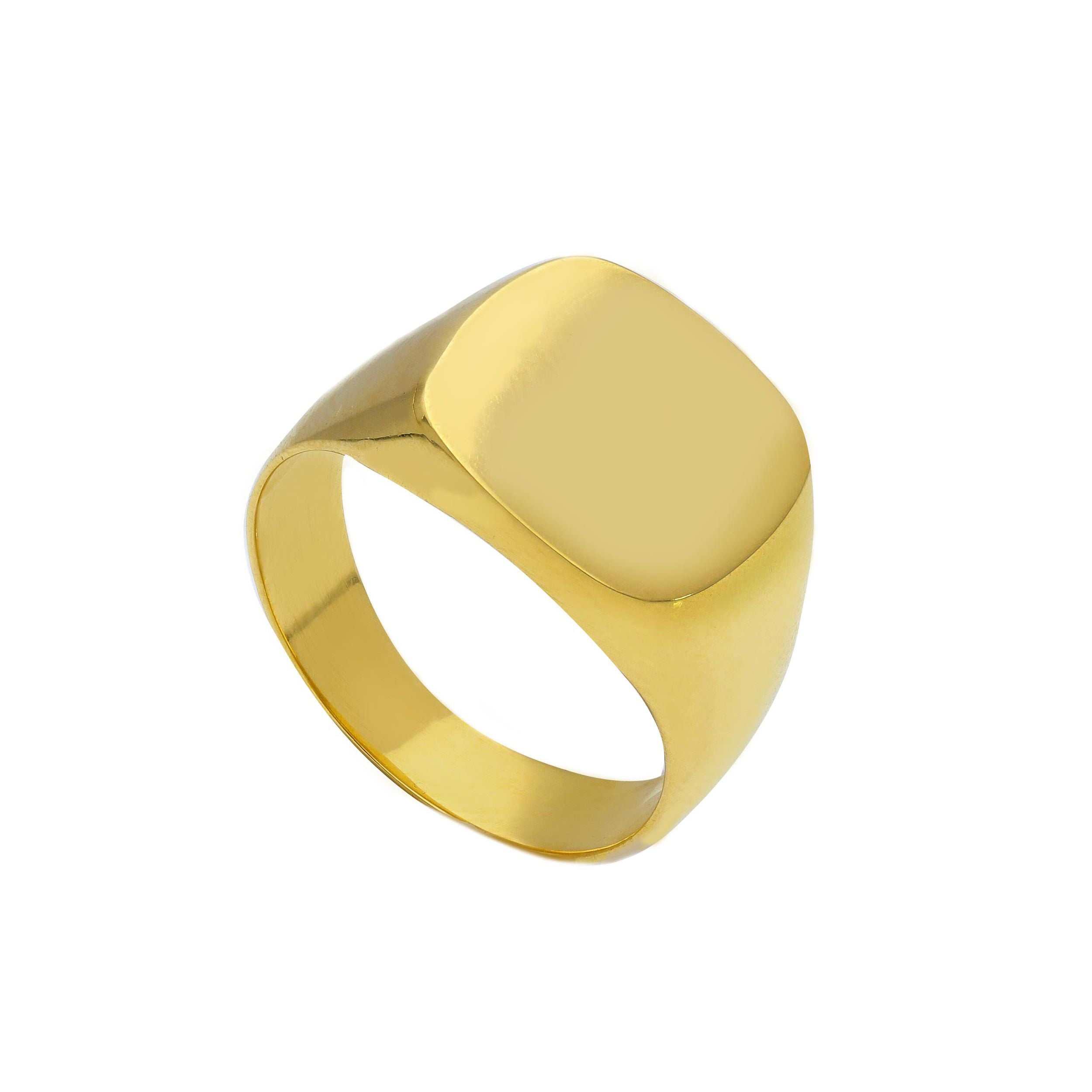 Herrenring in Gold - 750/18 Karat Gelbgold Ring für Männer - 176723