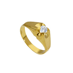 Bague homme en or 18 carats – Bague en or 750 pour homme - 182065