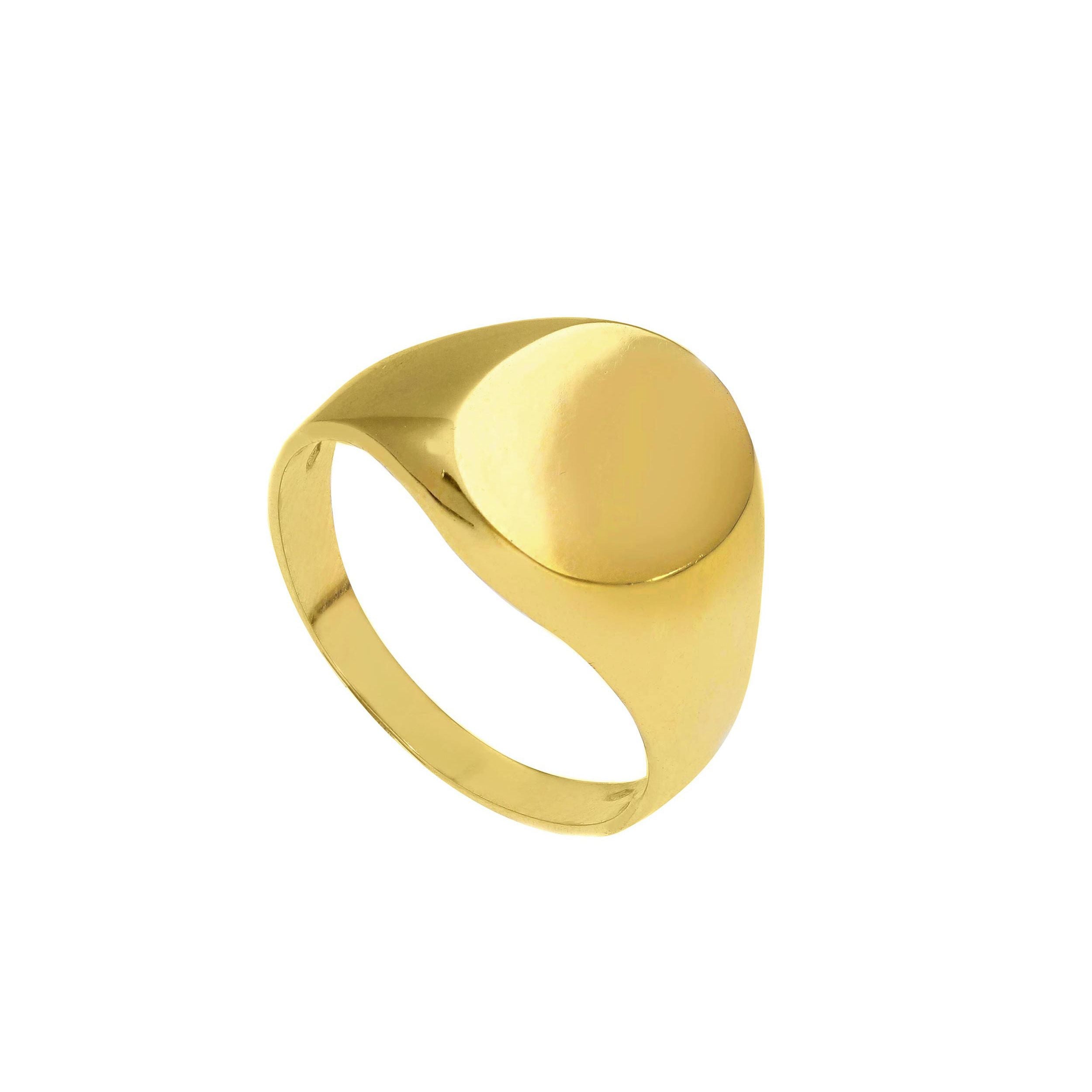 Herrenring in 750/18 Karat Gold in Gelbgold für Männer - 196443