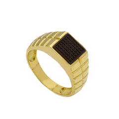 Herrenring 18 Karat Gold – 750 Goldring für Männer - 204088